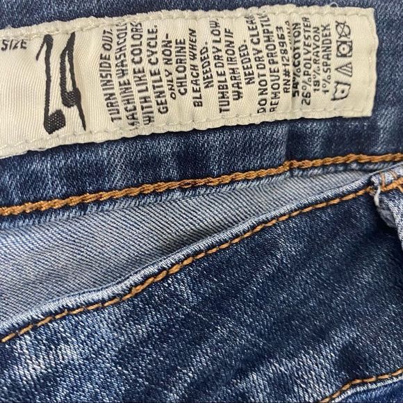 Indigo Rein Anklet Two-Tone Jeans Sz 24 - Picture 9 of 9